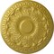 Ekena Millwork Colton Ceiling Medallion (Fits Canopies up to 4 3/4"), Hand-Painted Rich Gold, 15 3/4"OD x 1 1/2"P CM15CNRGS - alternate 1